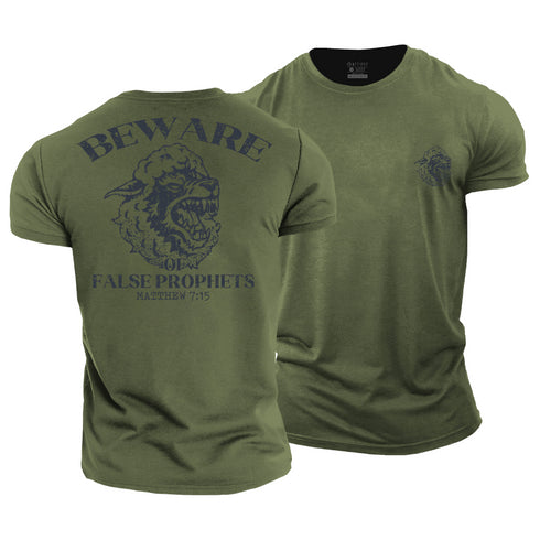 Men's Beware of False Prophets Cotton T-Shirt